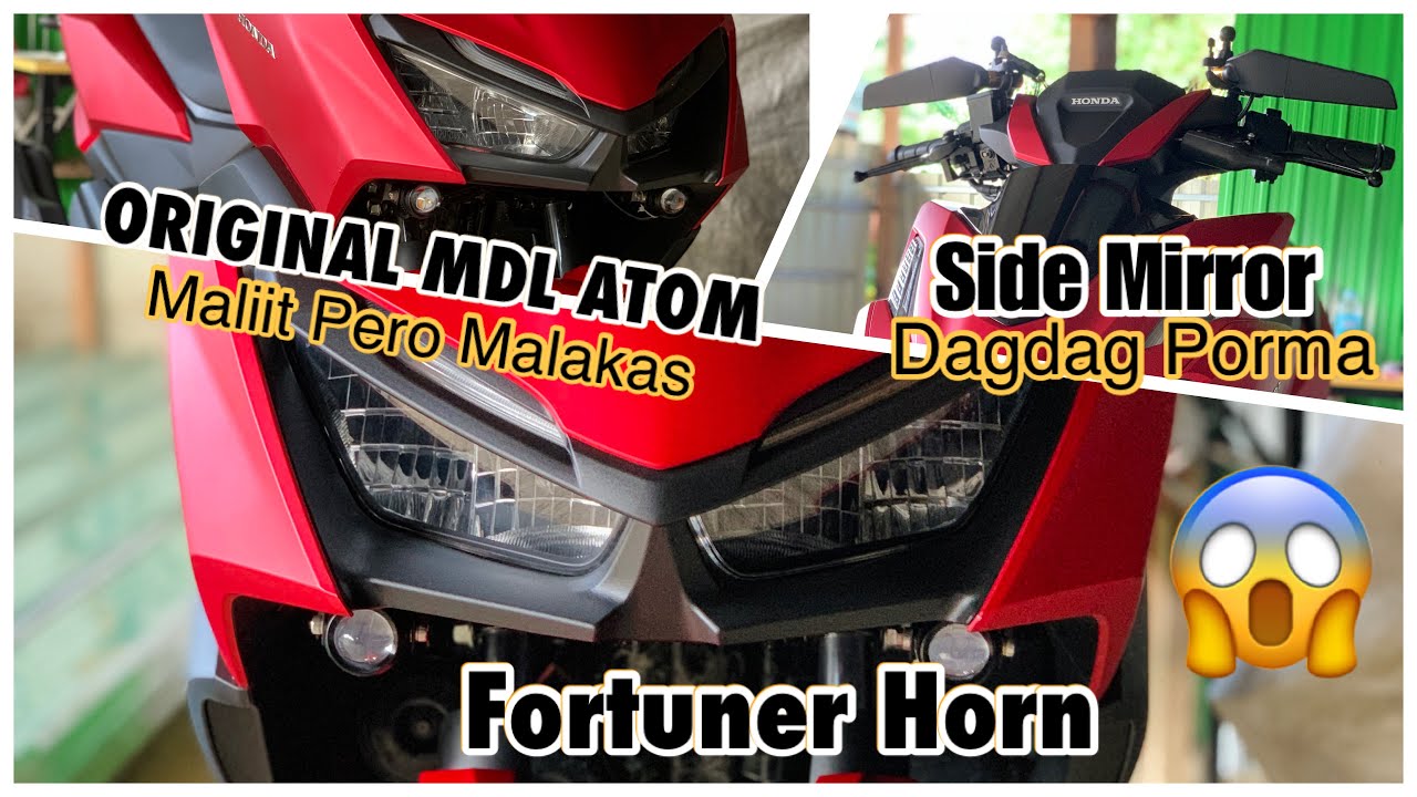 Honda Click 160 | Fortuner Horn | New Side Mirror And Orig Mini Driving Light ATOM