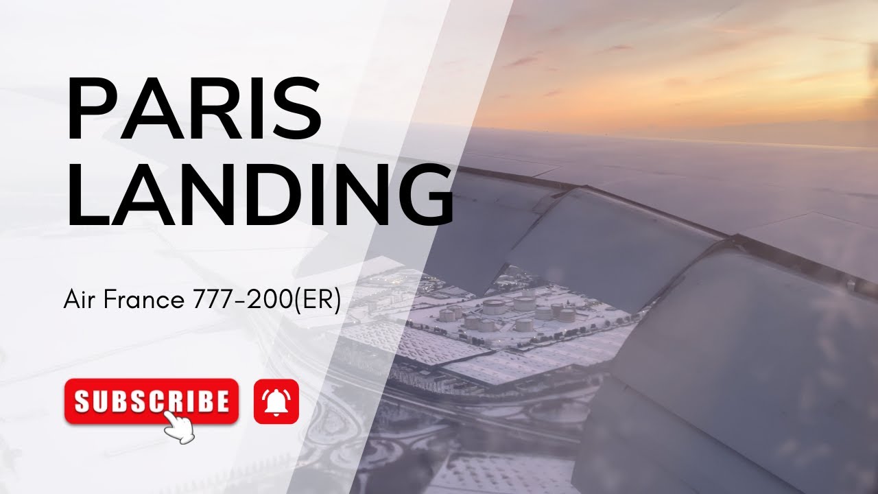 4K | Air France 700-200(ER) | Paris: Landing / Atterrissage ✈️