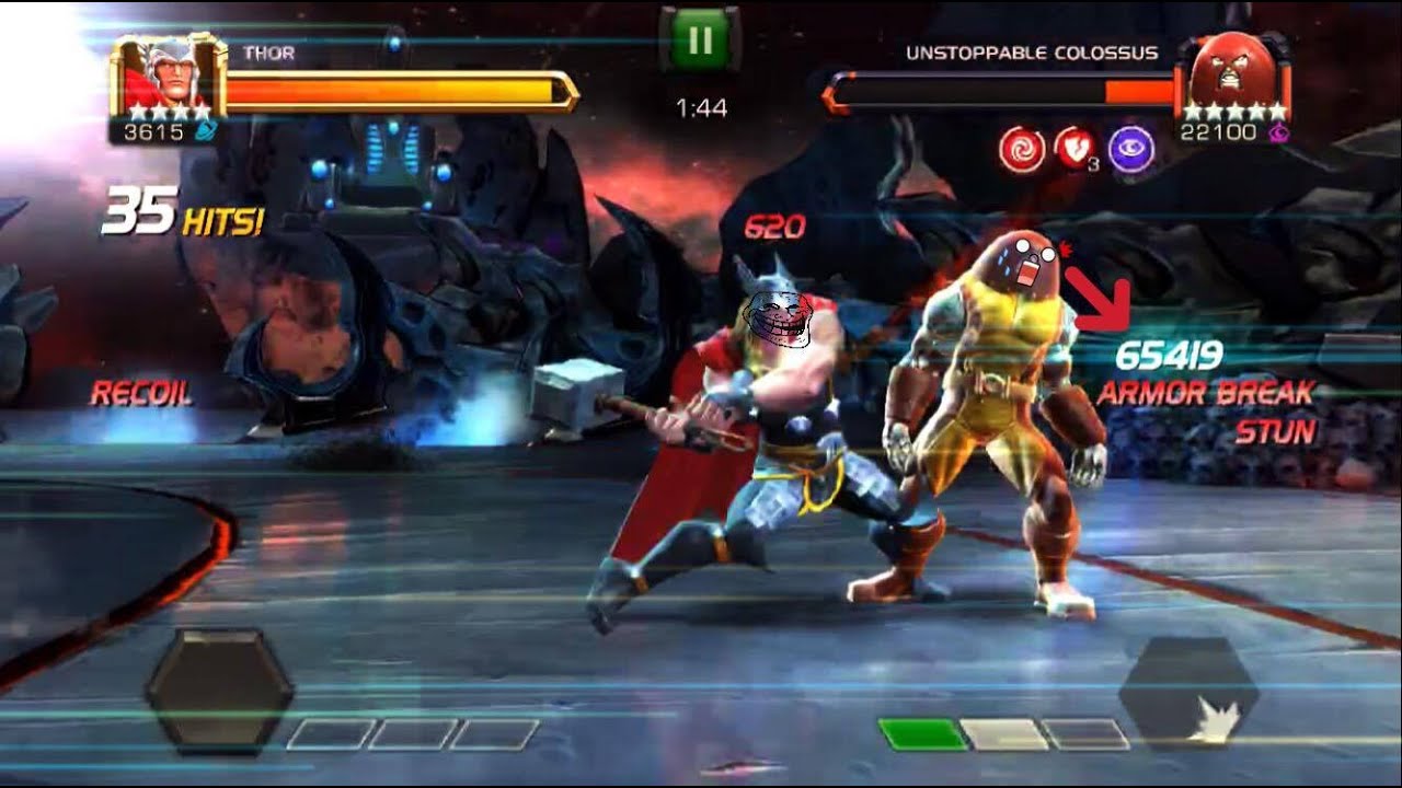 Quickest way to defeat Unstoppable Colossus - Marvel: Contest of Champions