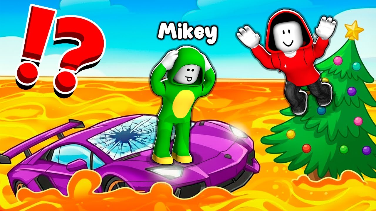JJ and Mikey in EXTREME Floor is Lava in Roblox! Maizen