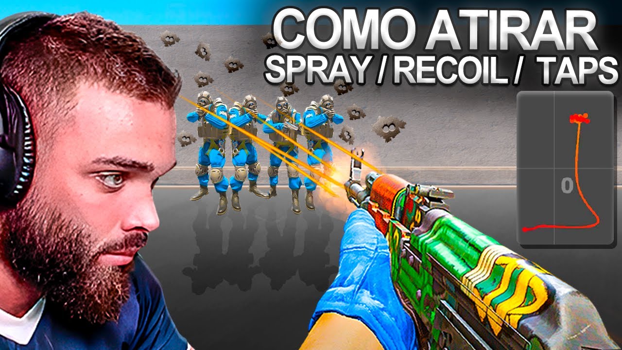 Como ser PRO no SPRAY - Dicas de COMO ATIRAR e CONTROLAR o RECOIL no CS2 (O Segredo dos Pros)