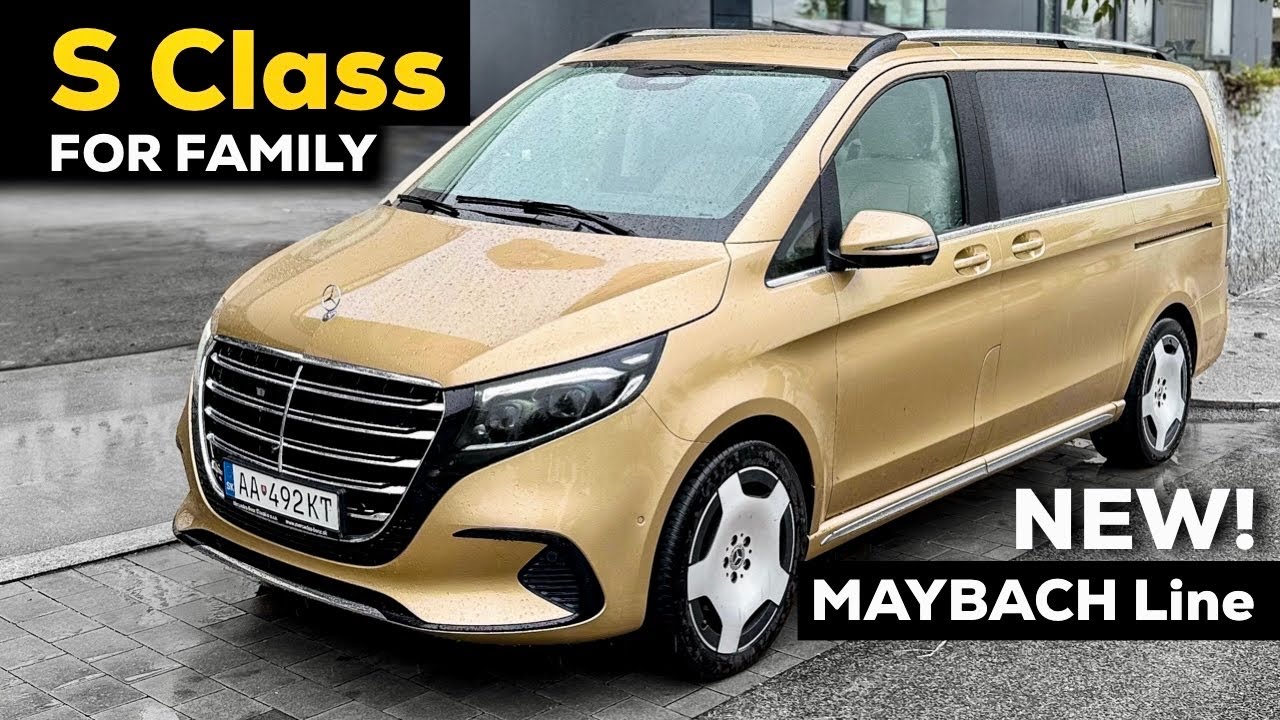 2025 Mercedes V Class Is a $100,000 Luxury S Class Van For Family Full Review