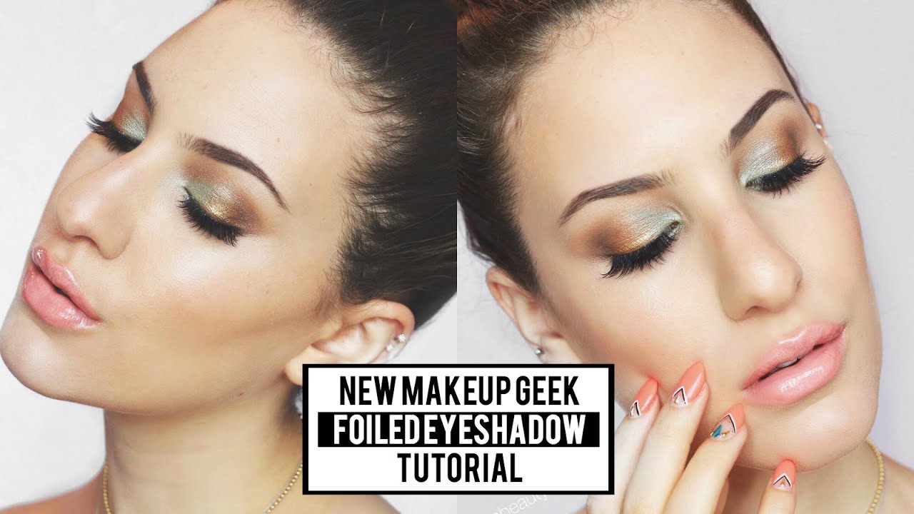 Makeup Tutorial Using NEW Makeup Geek FOILED EYESHADOWS ♡ JamiePaigeBeauty