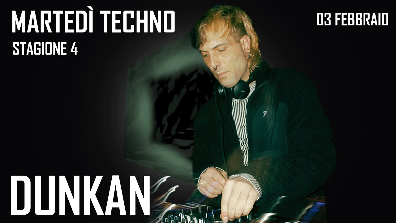 🎧 Dunkan – Warm Up DJ Set @ Martedì Techno | Bonasera (Modena - Centrale 66) 03/02/26