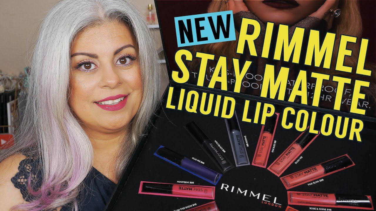 Rimmel London Stay Matte Lipstick Swatches