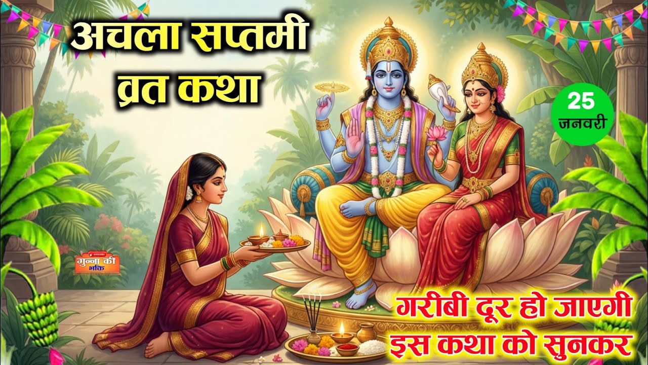 🏵️ अचला सप्तमी व्रत कथा 2026 | Vishnu Mata Laxmi Ji Katha | Achla Saptami Vart Katha |गरीबी दूर होगी
