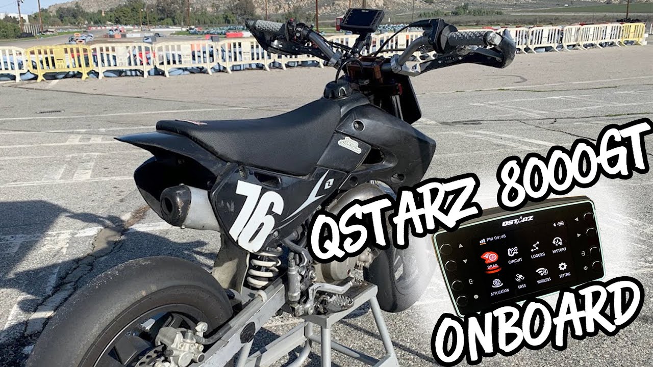 Qstarz 8000GT GPS Lap Timer Onboard the KX65