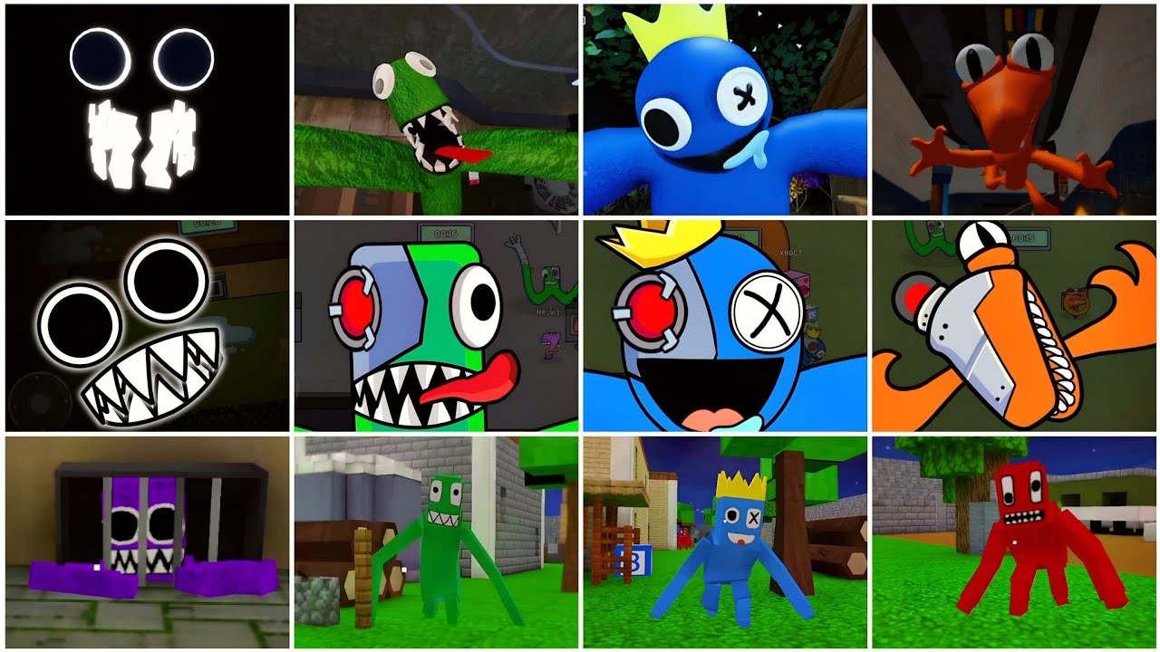 3-WAY Horror Battle! Rainbow Friends, Alphabet Lore, and Craft Jumpscares