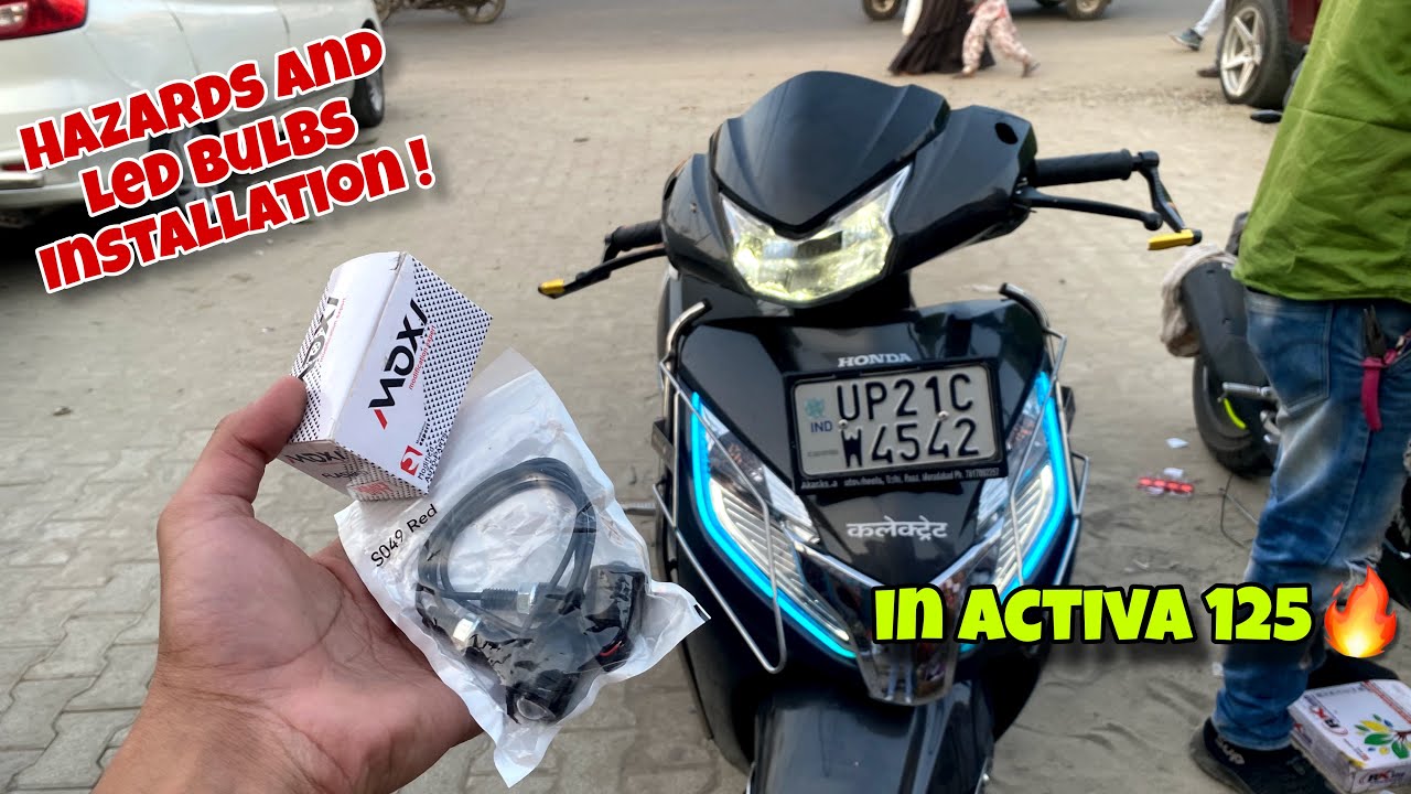 Hazards & Led Bulb Installation ⚡️ | Activa 125