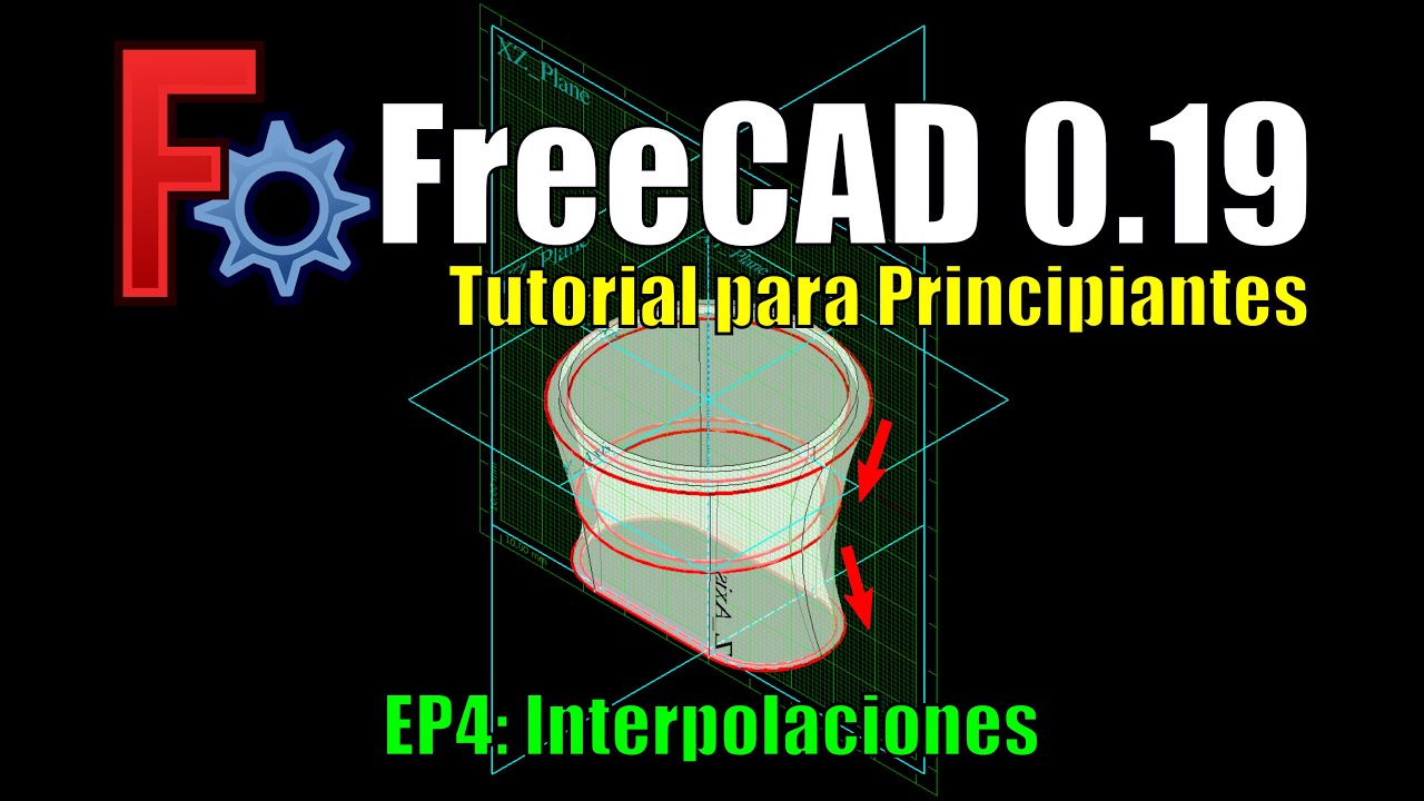 Tutorial de FreeCAD en Español para Principiantes [rápido] - Ep4 Interpolaciones (Loft)