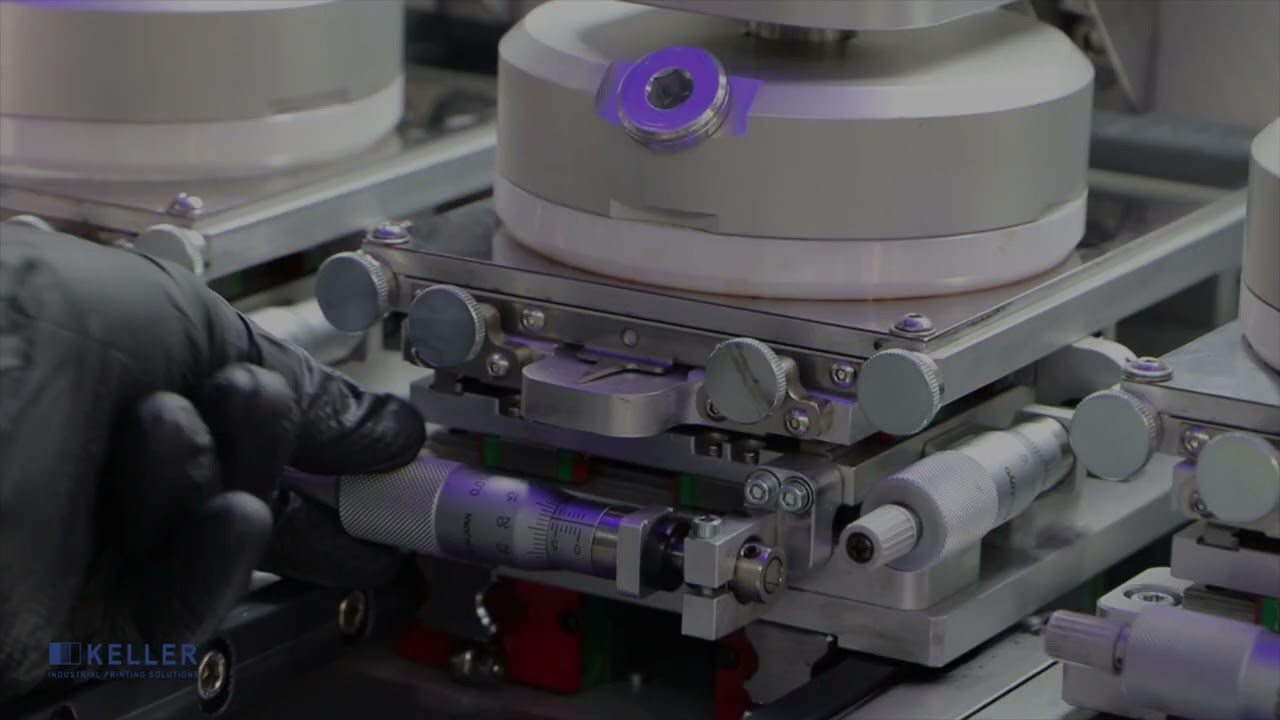 3-color pad printing machine from the TampoMaster series KELLER