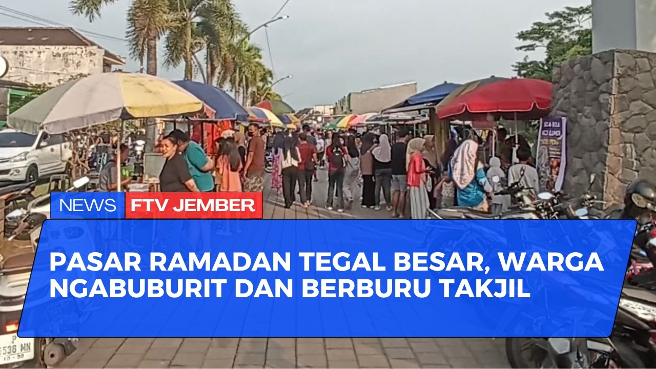 WARGA JEMBER SULAP JALAN PERUMAHAN JADI PASAR RAMADAN