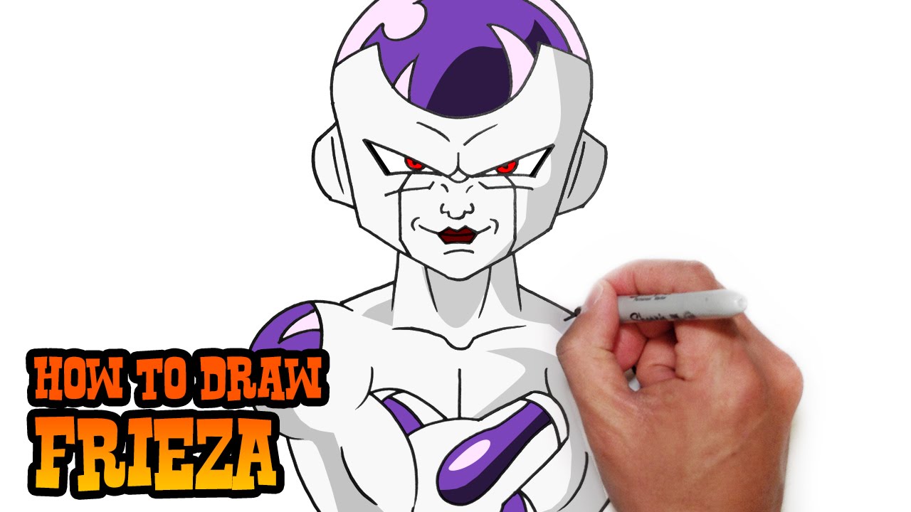 How to Draw Frieza- Dragon Ball Z- Video Lesson