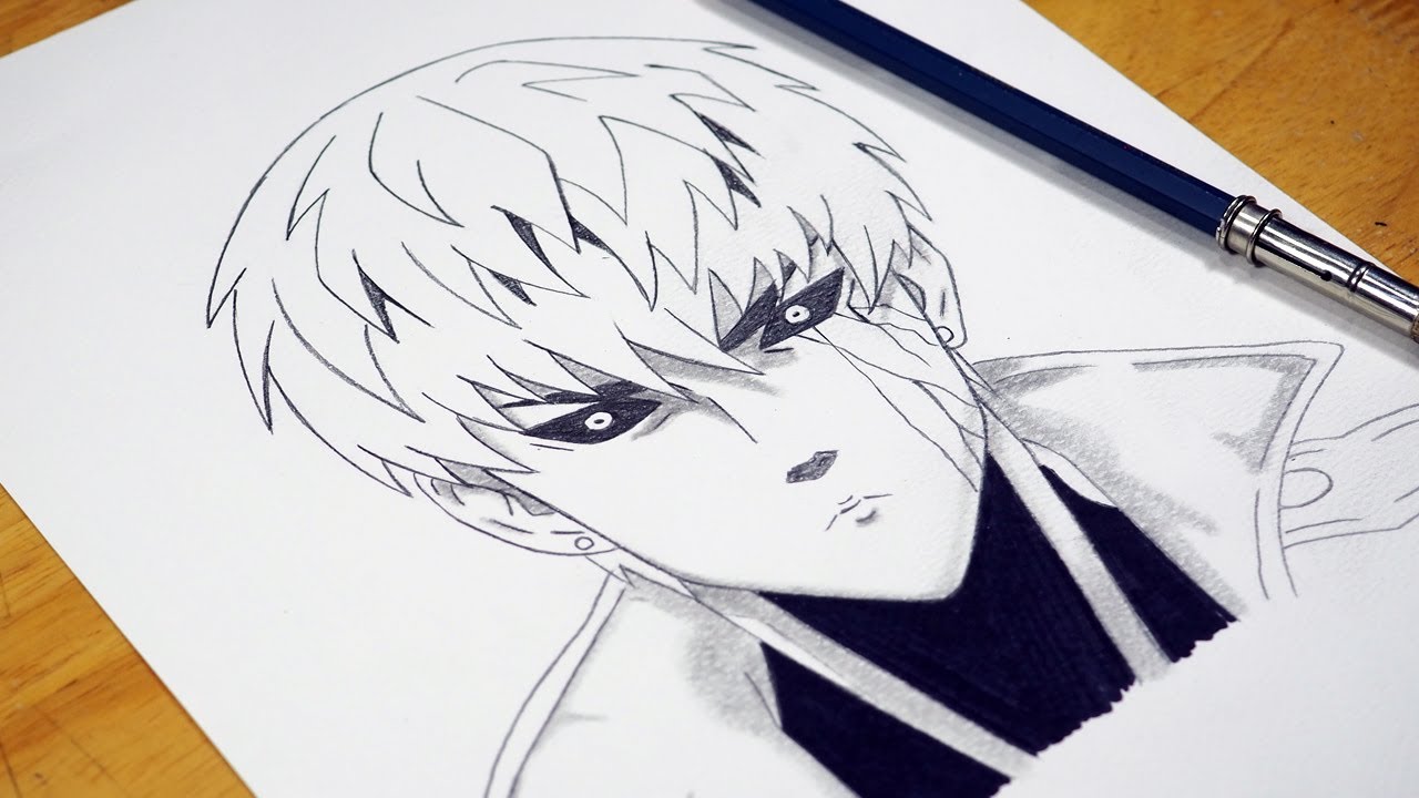 Anime Drawing | How to Draw Genos | One Punch Man