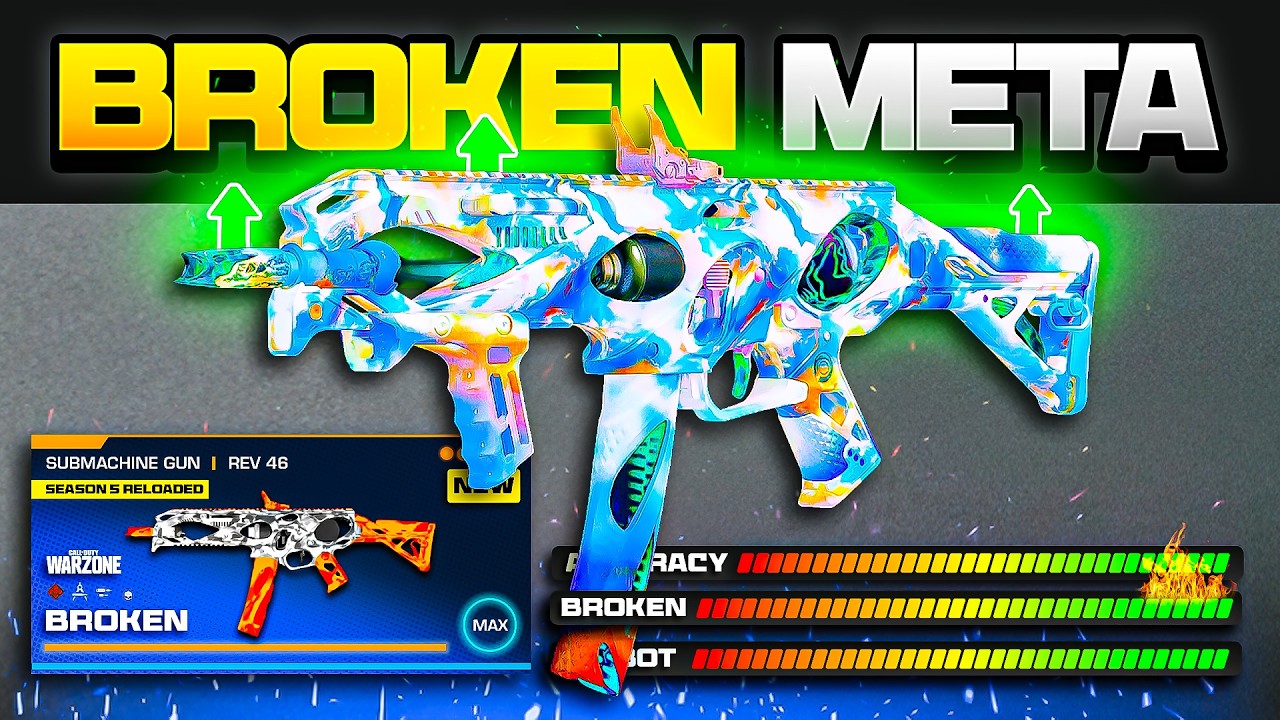 the NEW *BROKEN* BEST META LOADOUT in Warzone after the NEW UPDATE! (Best REV46 Class)