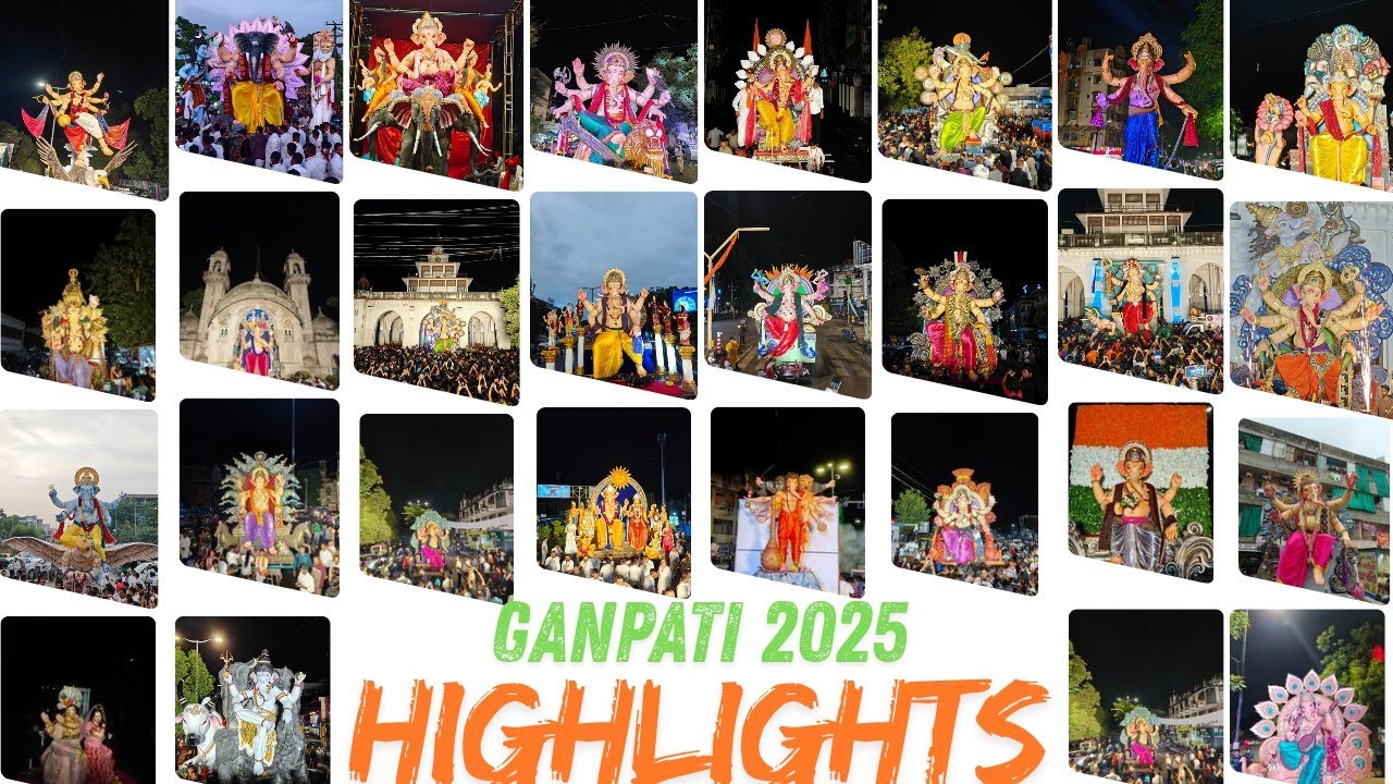 Vadodara Ganpati Aagman 2025 | Beautiful Ganesh Idols & Festival Highlights #ganesh