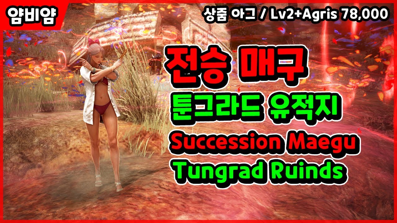 【검은사막】전승 매구 | 툰그라드 유적지 | 상줌+아그 78,000 | Succession Maegu | Tungrad Ruins | Lv2+Agris 78,00