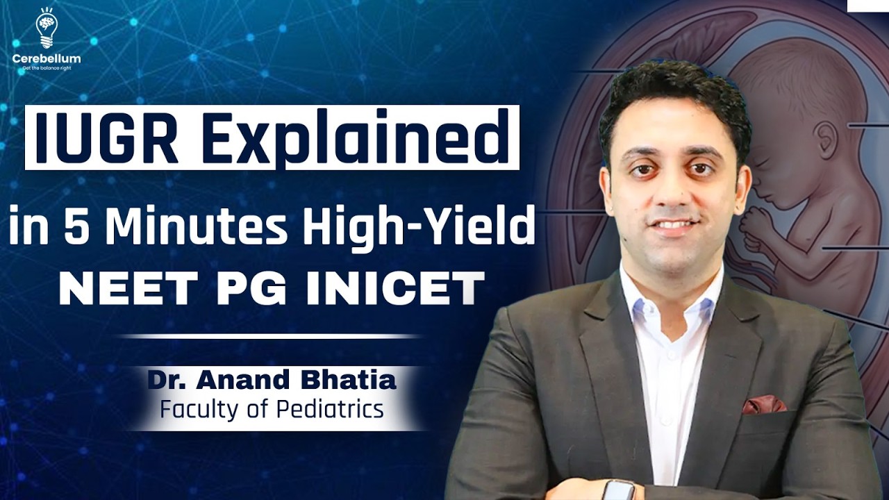 High-Yield IUGR Revision | TORCH vs Uteroplacental Insufficiency | NEET PG Pediatrics