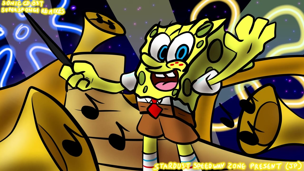 Sonic CD - Stardust Speedway Zone (Present) (JP) (SpongeBob SuperSponge Remix)