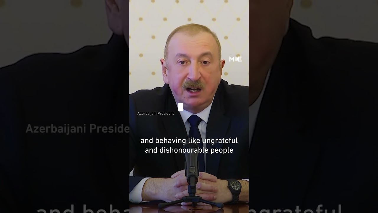 Azerbaijani president Aliyev slams alleged Iran drone strike as &lsquo;act of terror&rsquo;