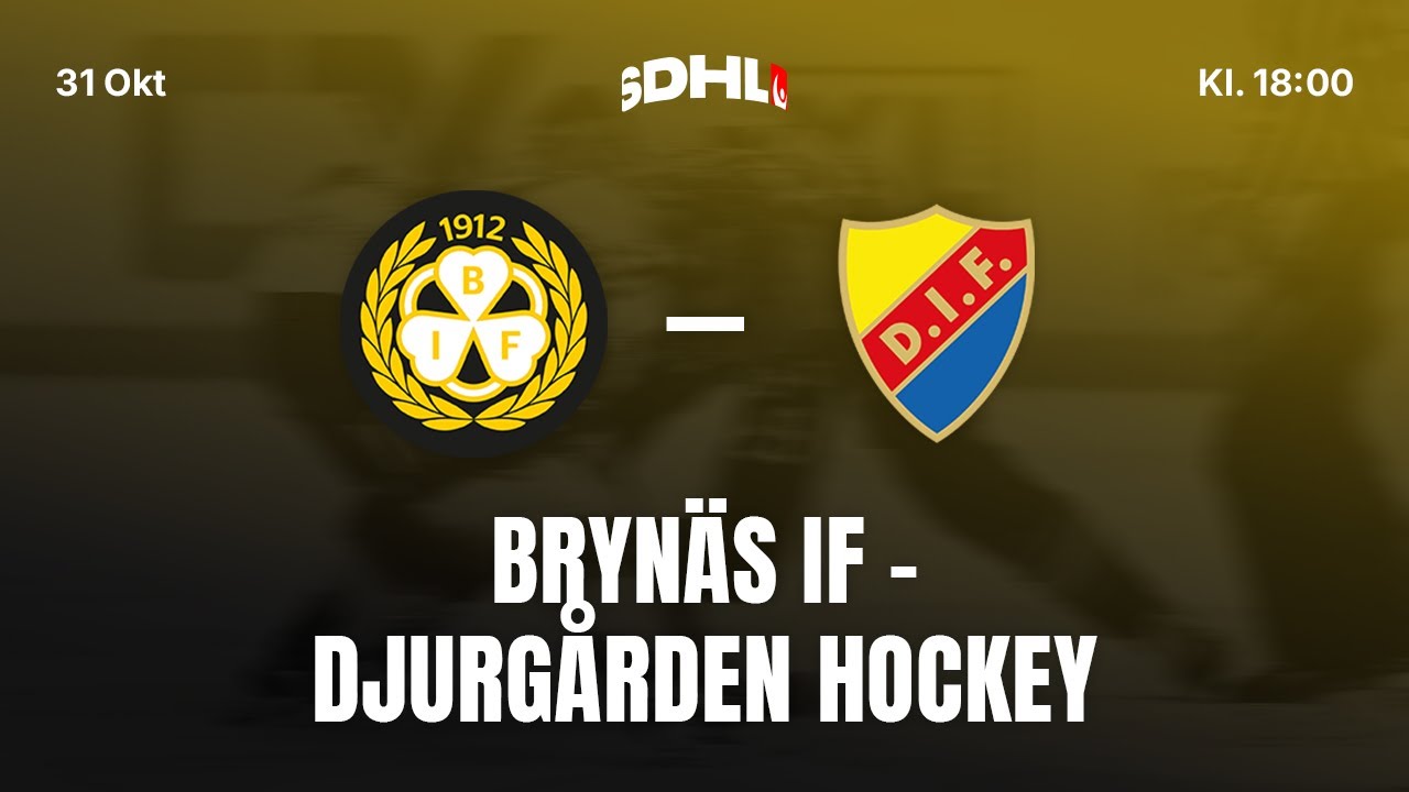 SDHL: Brynäs IF - Djurgården Hockey | Monitor ERP Arena | Säsong 25/26