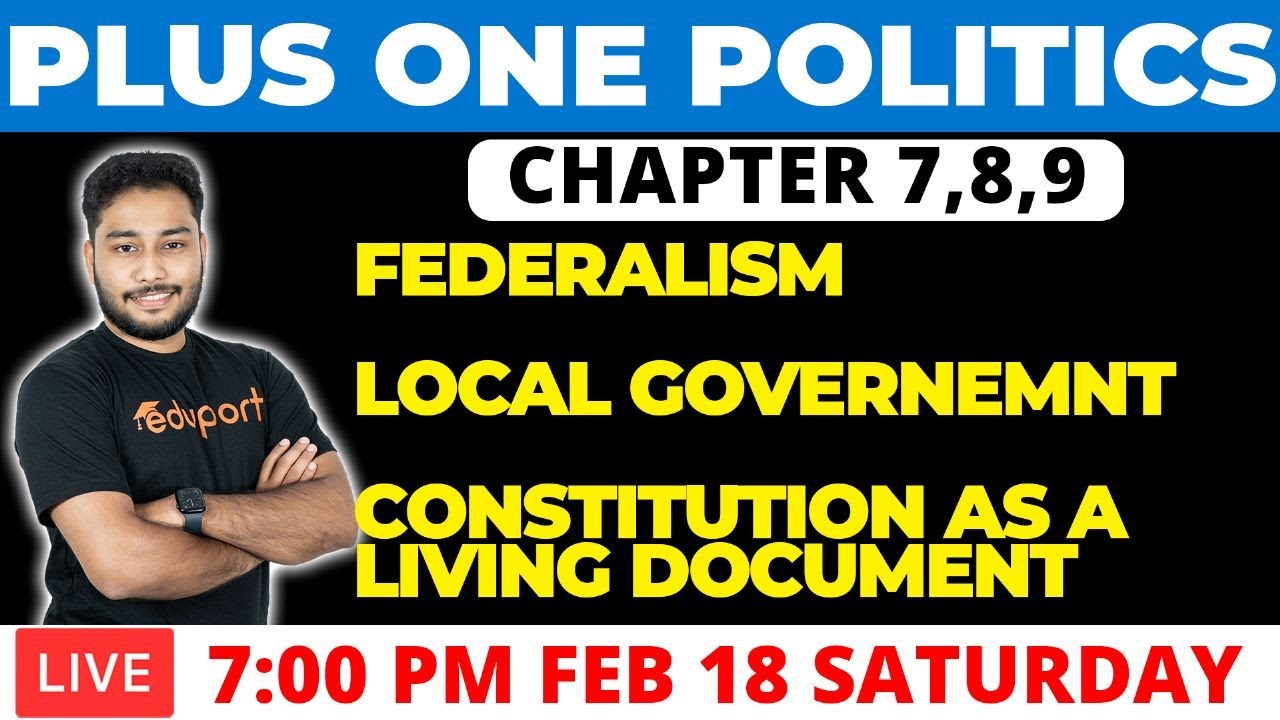 Plus One Model Exam Politics Chapter 7, 8 & 9 | Sure Questions