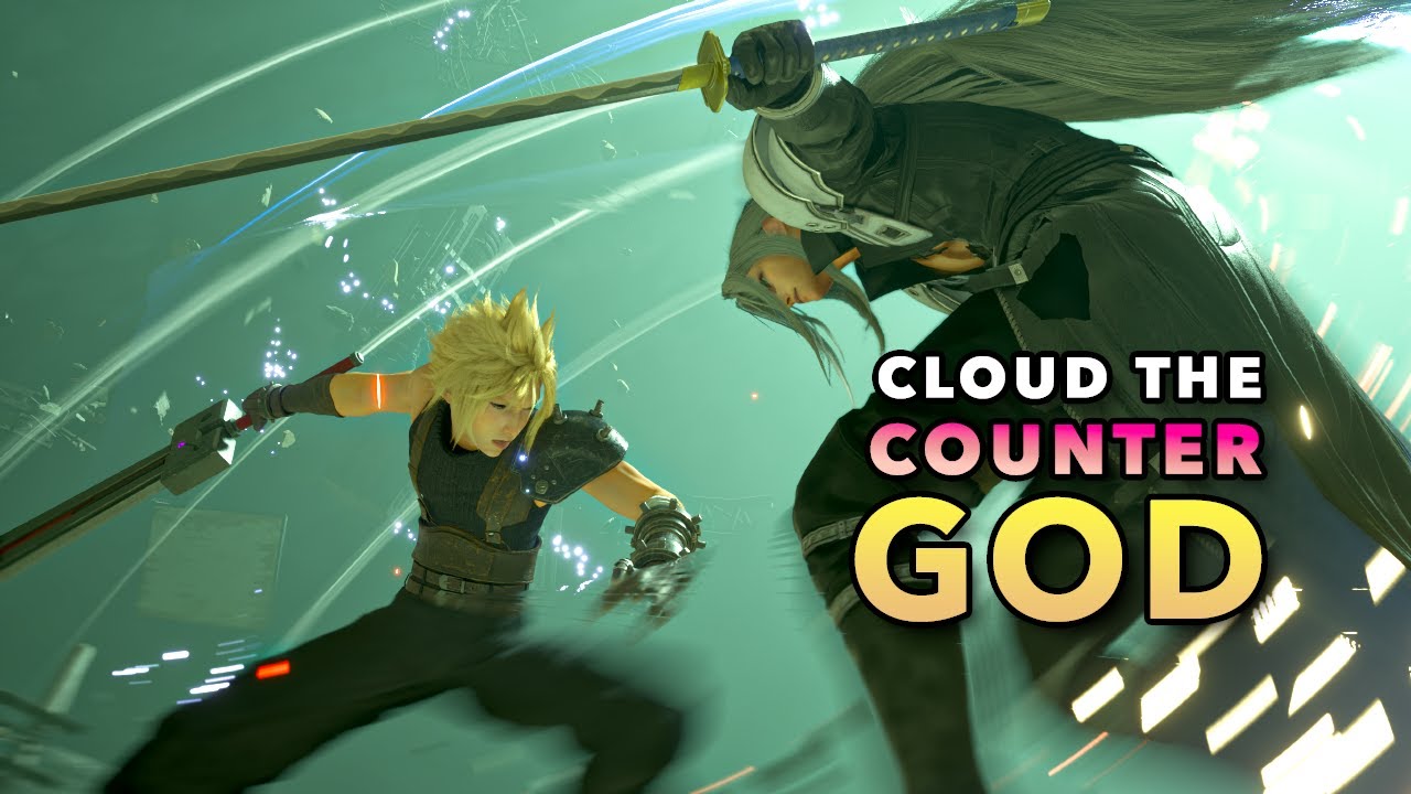 Cloud Punishes Sephiroth Hard Mode No Magic - FF7 Remake (4K60 HDR)