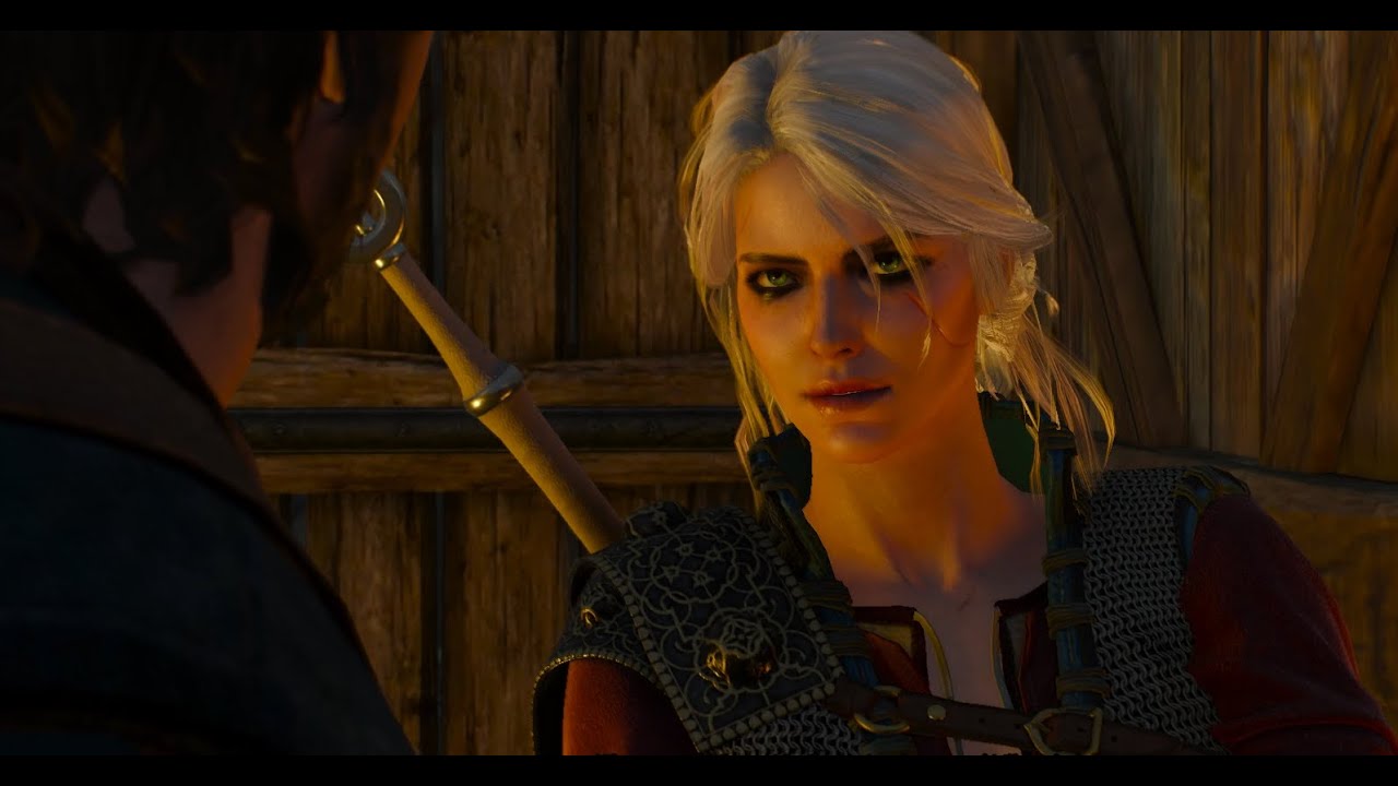 THE WITCHER 3 - CIRI KISSES SKJALL