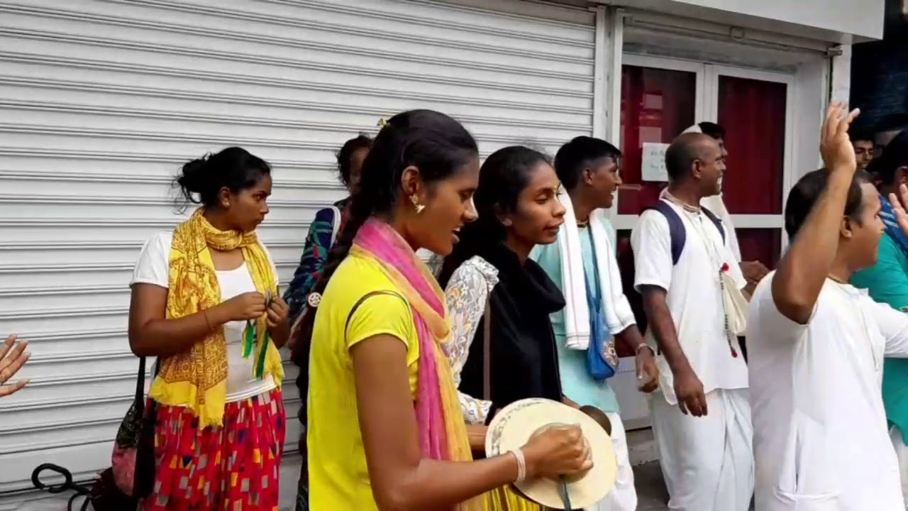 Hare Krishna. Harinam at Goodlands. March 2020. Mauritius.