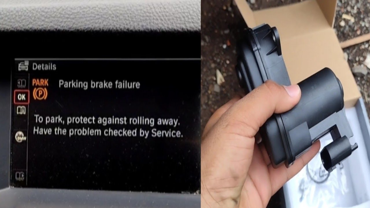 Parking Brake Failure in bmw | 4805AF Right actuator Line disconnection