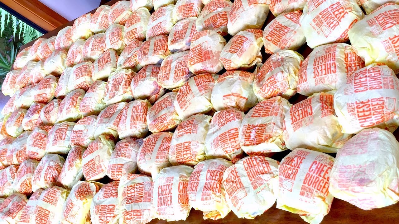 100 McDonald's Cheeseburger Challenge