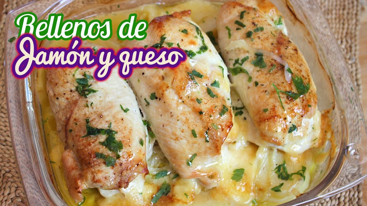 Cómo hacer Rollitos de pollo de jamón y queso | El Dulce Paladar