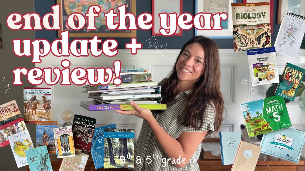 Homeschool update + review | end of the school year review for 9th & 5th grade 📚how this year went! 