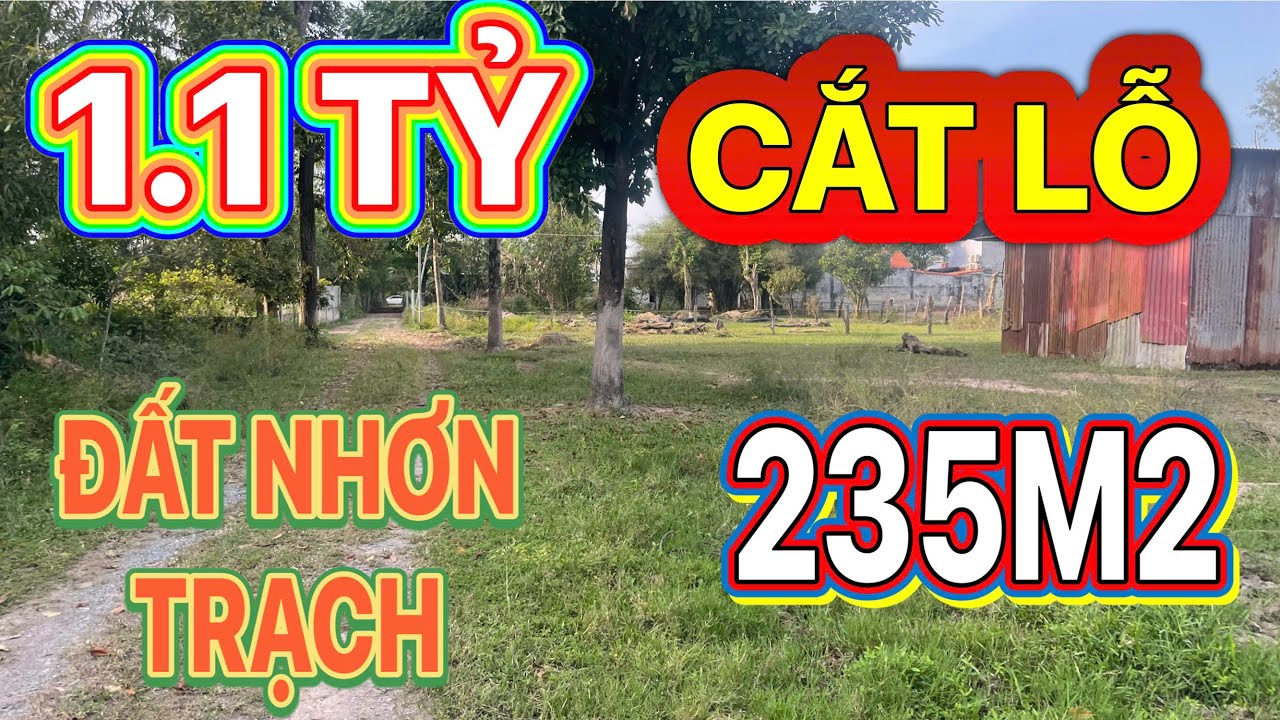Bán nhà đất Nhơn Trạch, 1.1 tỷ full sổ 235m2 khu dân cư an toàn giá rẻ đầu tư nhà đất đồng nai