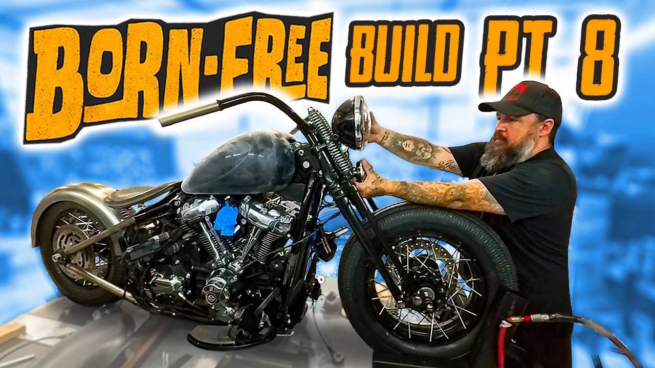 Harley Softail gets Chain Drive! (Born Free Pt. 8)