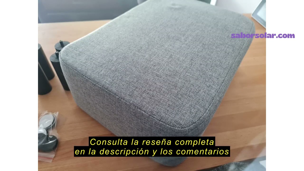 Reseña del IBUYKE Reposapiés Taburete, Almacenamiento Banco Otomano Asiento, Taburete rectangularcon