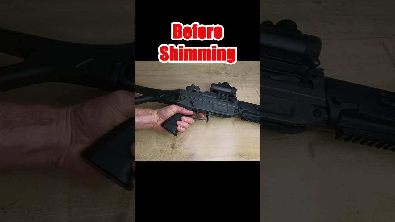 AEG shimming gears before and after - Noisy gears #airsoftupgrades #airsoftvideos #airsoftshorts