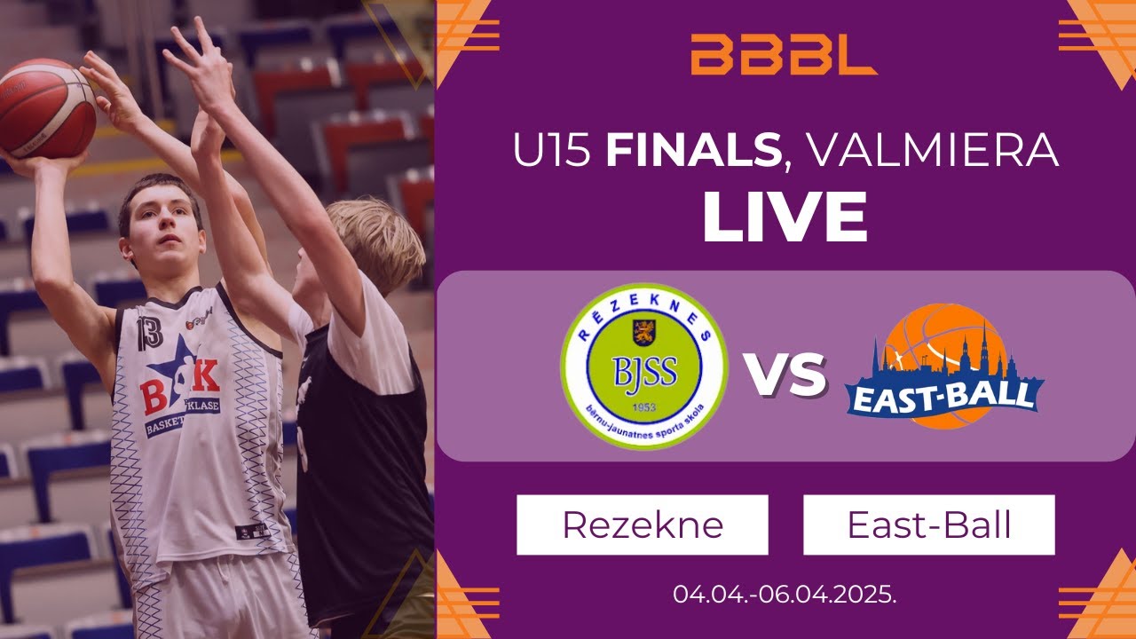 Rezeknes BJSS 2010 vs East-Ball 2010 | BBBL Boys U15 | Final Stage | Group Phase