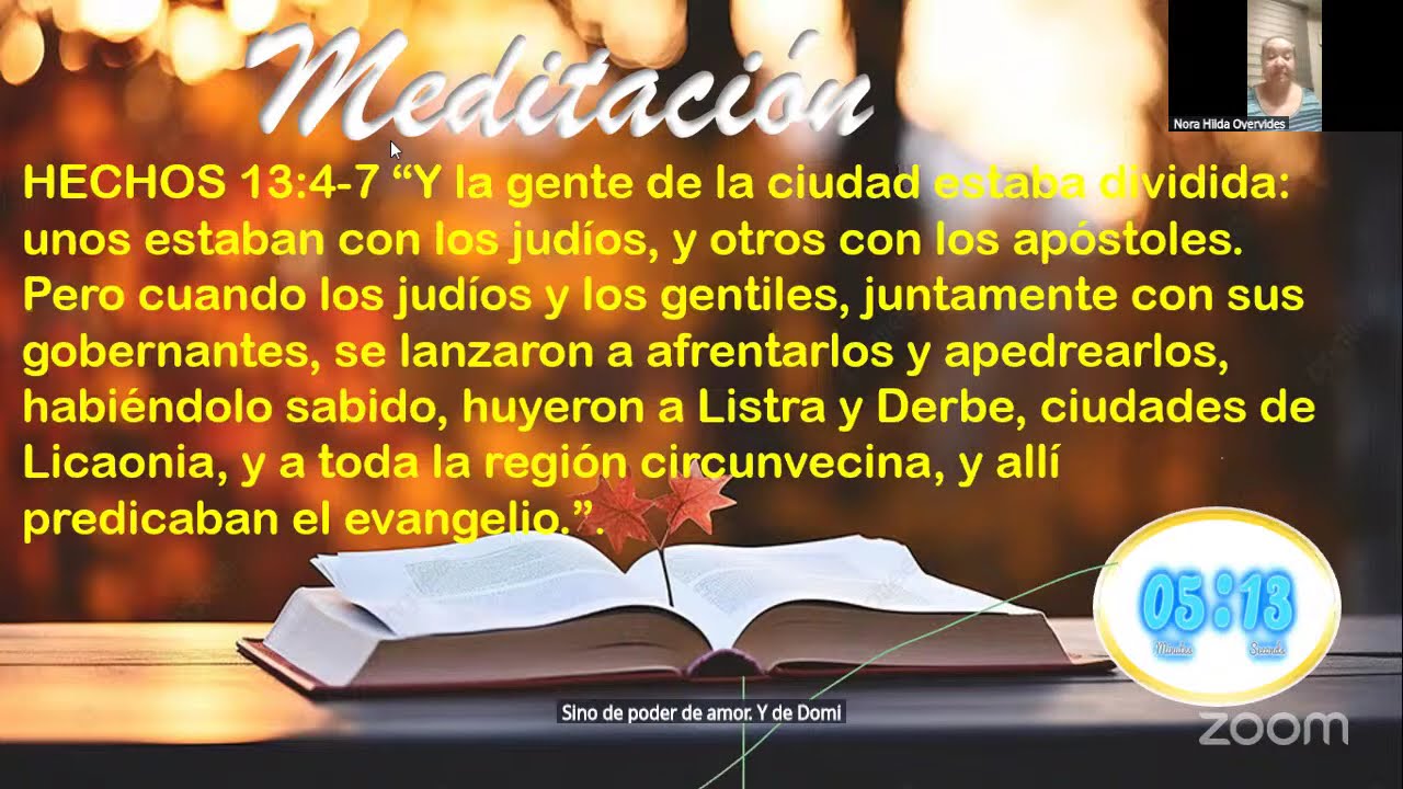 HECHOS 14:4-7 POR NORA HILDA OYERVIDES