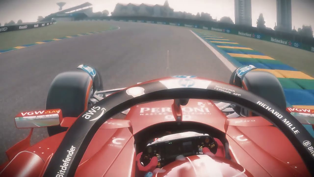 Charles Leclerc on Interlagos but no rain