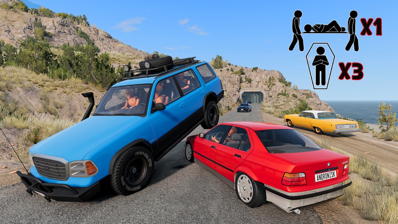 Realistic High-Speed Car Crashes in BeamNG.drive | Ultra Detailed Crash Compilation! #07
