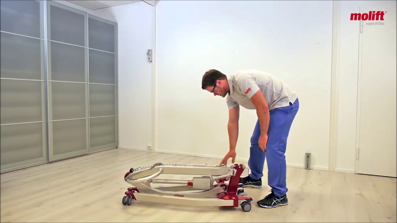 How to Fold and Unfold a Molift Smart 150 Portable Lifter