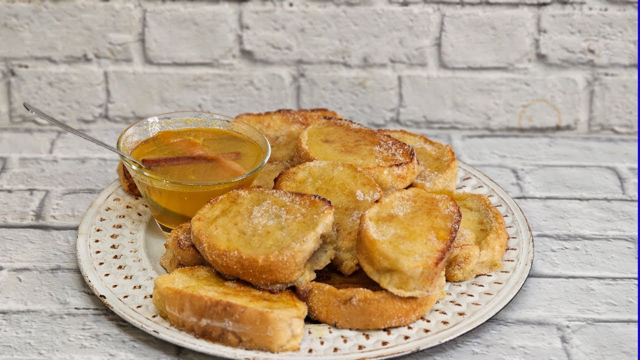 Rabanadas no Forno com Calda de Laranja - Receita de Natal