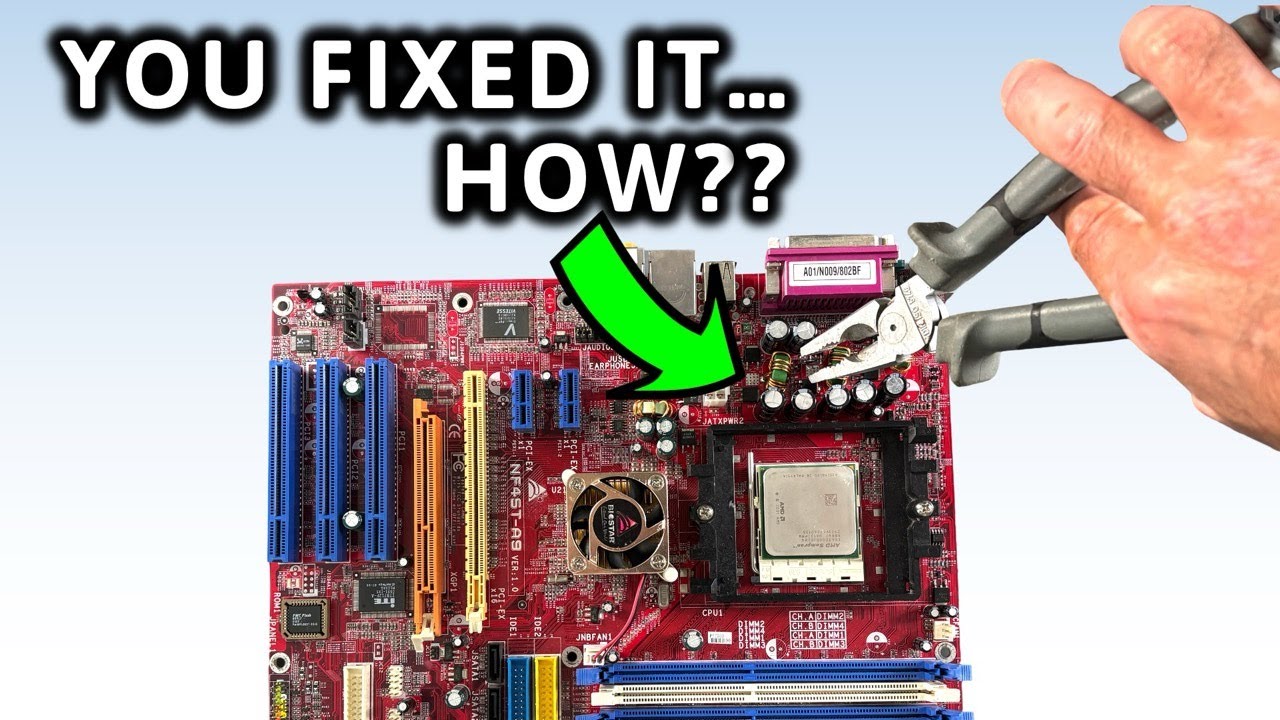 PLIERS to fix a motherboard? (Not a Good Idea!)