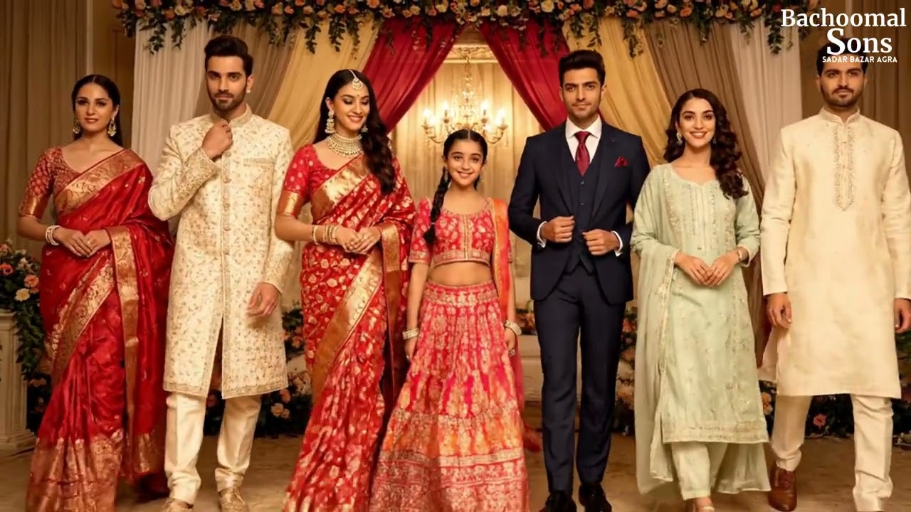 bachoomal Sons Sadar Bazar Agra premium collection of Sherwanis, Suits,Sarees, Kurtis, and Kidswear