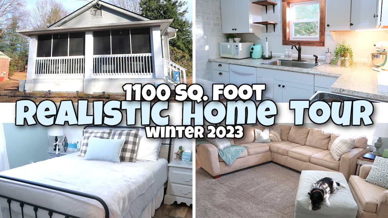 REALISTIC HOME TOUR / 1100 SQUARE FEET / WINTER 2023 / FARMHOUSE STYLE DECOR / SMALL HOME TOUR