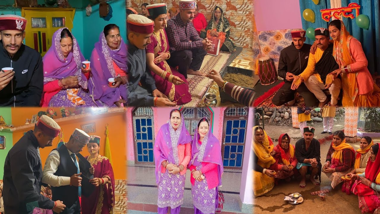 भाभी ने अपने भाई को ,पहनाया बगा , और हिमाचली झमाकड़ा 😊।।#marriage #himachliculture #shadi