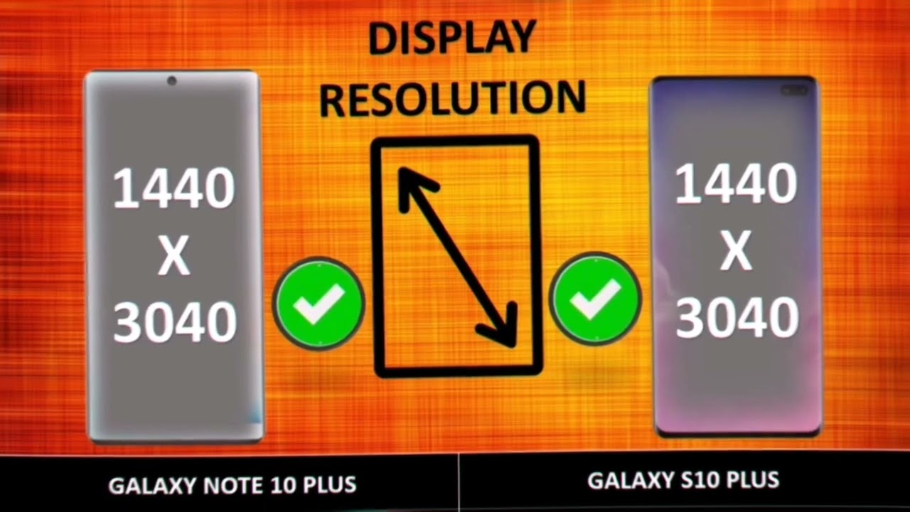 Samsung Galaxy note 10 plus vs Samsung Galaxy S10 plus