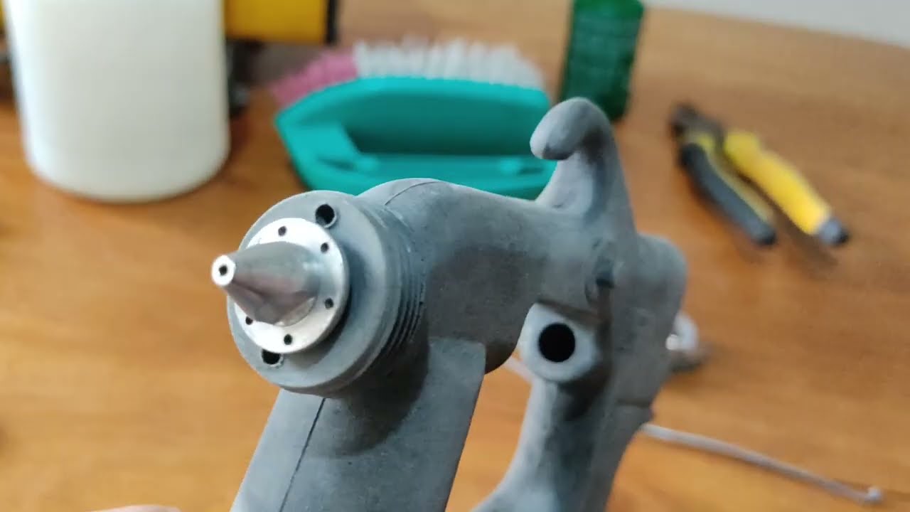 LIMPEZA PISTOLA DE PINTURA ARPREX MOD 90 COMPRESSOR DE AR DIRETO 40 PSI (TUFÃO) MONTAGEM E DETALHES.