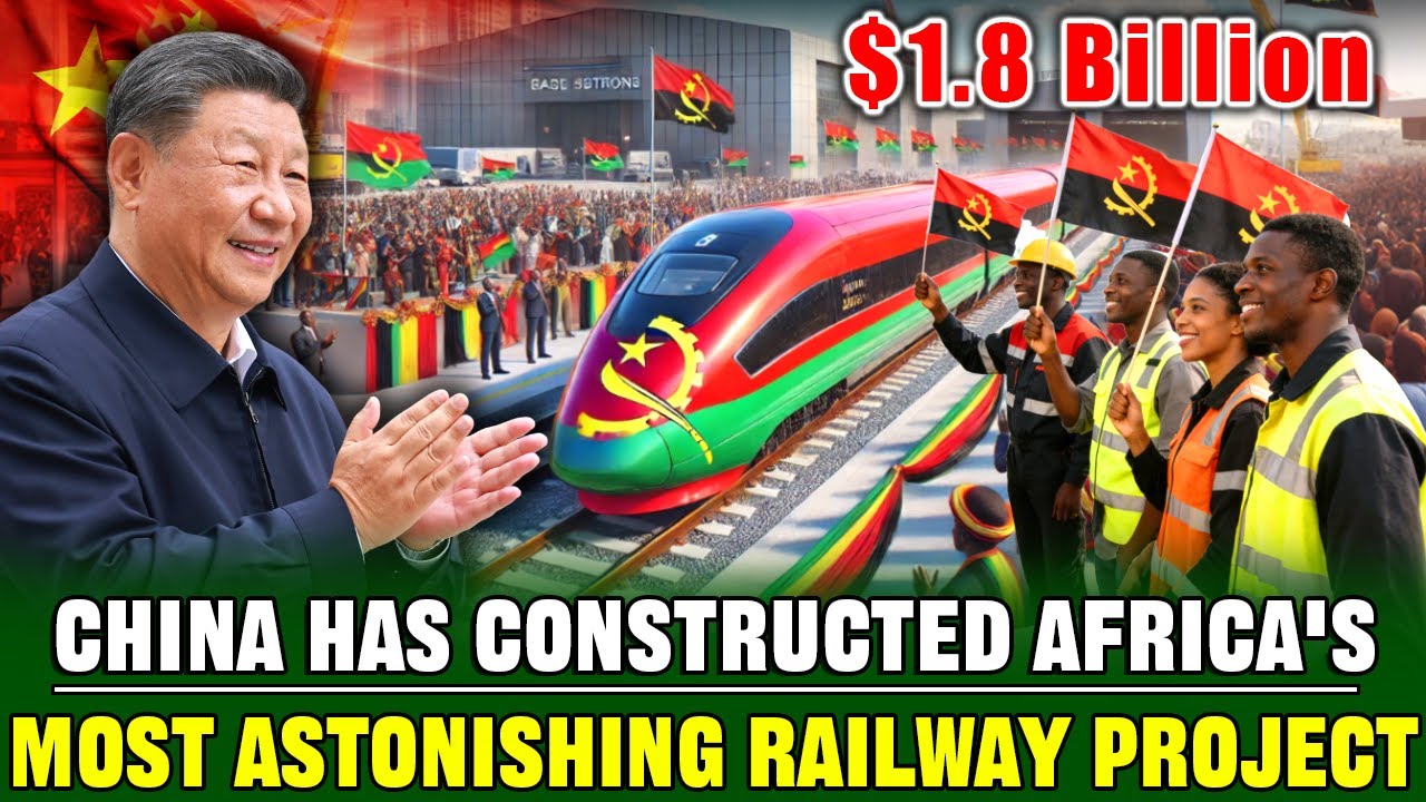 CRAZY! China Built a Mega Railway on Land Containing 10 Million Landmines | Angola Thanks China!